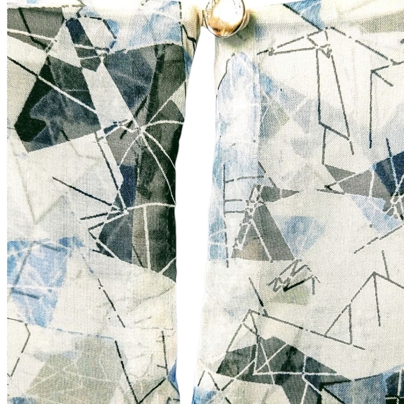 VINCE CAMUTO Women's New Sleeveless Geometric Print Double Layer Hi- Lo Tank Top - Picture 5 of 13